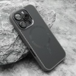 Futrola CARBON MagSafe za iPhone 16 Pro (6.3) siva (small camera) (MS).