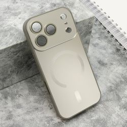 Futrola COLOR METAL Magsafe za iPhone 17 Pro siva (MS).