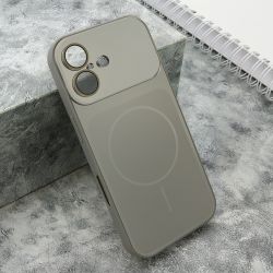 Futrola COLOR METAL MagSafe II za iPhone 17 srebrna (MS).