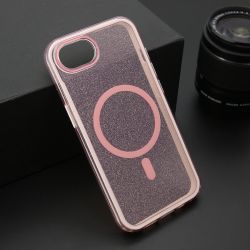 Futrola CRYSTAL MagSafe za iPhone 16e roze (MS).