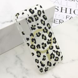 Futrola LEOPARD MagSafe za Samsung s911B Galaxy s23 5G crna (MS).