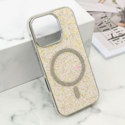 Futrola GLAM GLOW MagSafe za iPhone 16 Pro (6.3) zlatna (MS).