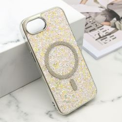 Futrola GLAM GLOW MagSafe za iPhone 16e zlatna (MS).