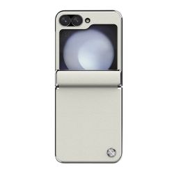 Futrola Nillkin Cam Shield Leather Case za Samsung F741B/F761B Galaxy Z Flip 6 5G/Z Flip 7 FE 5G bela (MS).