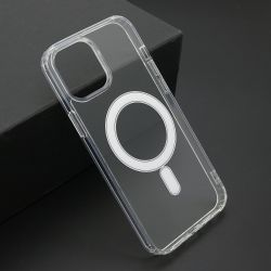 Futrola STANDARD MagSafe za iPhone 12 Pro Max (6.7) providna (bela) (MS).