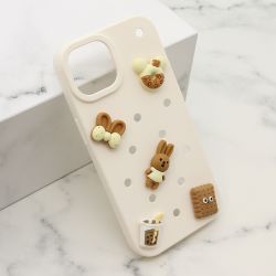 Futrola TOY za iPhone 15 bela (MS).