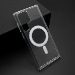 Futrola STANDARD MagSafe za Samsung Galaxy S22 Ultra 5G providna (bela) (MS).