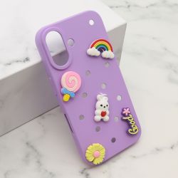 Futrola TOY za iPhone 16 (6.1) ljubicasta (MS).