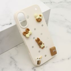 Futrola TOY za iPhone 16 (6.1) bela (MS).