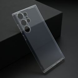 Futrola ultra tanki PROTECT silikon za Samsung Galaxy S23 Ultra providna (bela) (MS).