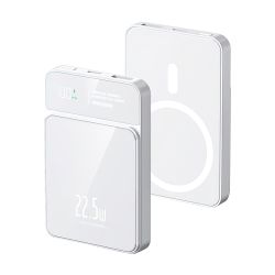 Power Bank baterija MagSafe M50 15W PD 20W+22.5W Fast 5000mAh beli (MS).