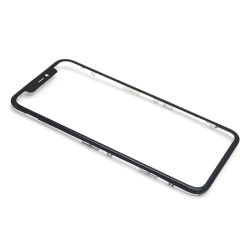 Staklo touchscreen-a za Iphone 11 + frame + OCA stiker black (MS).