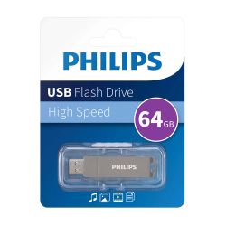 USB flash memorija Philips 60UT 3.2 dual port USB-A + type C 64GB (MS).