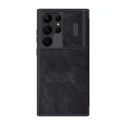 Futrola Nillkin Qin Pro Leather za Samsung Galaxy S23 Ultra crna.