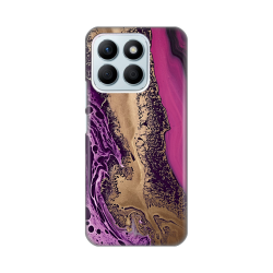 Silikonska futrola print za Huawei Honor X8b Purple Gold Marble.