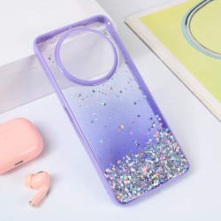 Futrola Frame Glitter za Xiaomi Redmi A3 ljubicasta.
