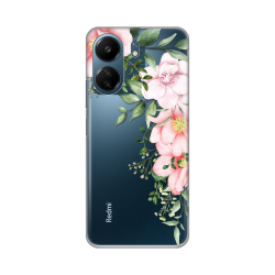 Silikonska futrola print Skin za Xiaomi Redmi 13C Gentle Rose Pattern.