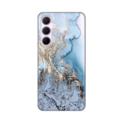 Silikonska futrola print za Samsung A356 Galaxy A35 5G 5G Blue Gold Marble.