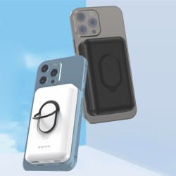 Power Bank baterija prenosiva baterija Magsafe Oxpower PD W51 5000mAh bela.