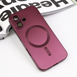 Futrola Magsafe Chrome za iPhone 16 6.1 bordo.