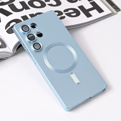 Futrola Magsafe Chrome za Samsung S938 Galaxy S25 Ultra plava.