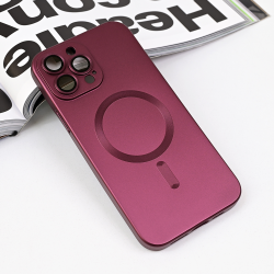 Futrola Magsafe Chrome za iPhone 13 Pro Max 6.7 bordo.
