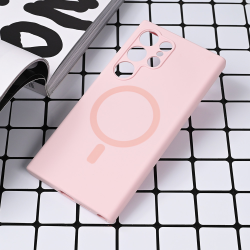 Futrola Magsafe Pure color za Samsung S928B Galaxy S24 Ultra roze.