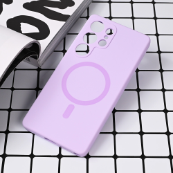 Futrola Magsafe Pure color za Samsung S938 Galaxy S25 Ultra lila.