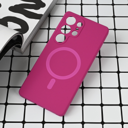 Futrola Magsafe Pure color za Samsung S938 Galaxy S25 Ultra tamno pink.