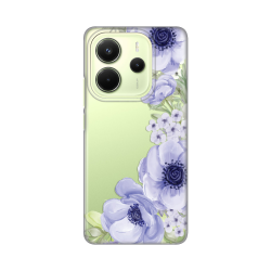 Silikonska futrola print Skin za Xiaomi Redmi Note 14 4G (SRB) Blue Roses.