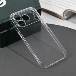 Silikonska futrola Skin za iPhone 17 Pro Transparent.