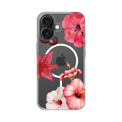 Futrola print Magsafe za iPhone 16 6.1 Hibiscus.