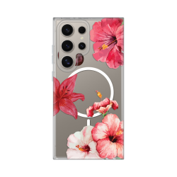 Futrola print Magsafe za Samsung Galaxy S23 Ultra Hibiscus.