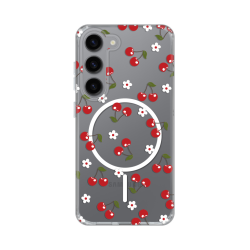 Futrola print Magsafe za Samsung S911B Galaxy S23 Cute Cherries.