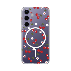 Futrola print Magsafe za Samsung S921B Galaxy S24 Cute Cherries.