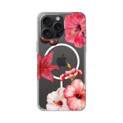 Futrola print Magsafe za iPhone 15 Pro Max 6.7 Hibiscus.