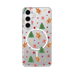 Futrola print Magsafe za Samsung S921B Galaxy S24 Merry Bear.
