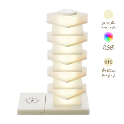 LED lampa sa wireless punjacem DIY02 bela.