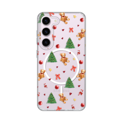 Futrola print Magsafe za Samsung S911B Galaxy S23 Merry Bear.
