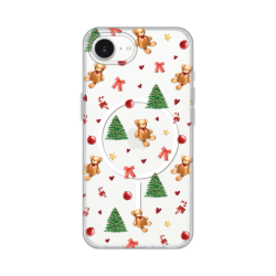 Futrola print Magsafe za iPhone 16e Merry Bear.