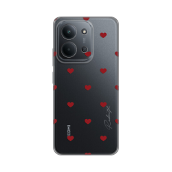 Silikonska futrola print za Xiaomi Redmi 15C 4G Red Hearts.