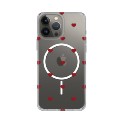 Futrola print Magsafe za iPhone 13 Pro Max 6.7 Red Hearts.