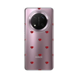Silikonska futrola print za Huawei Honor Magic 7 lite Red Hearts.