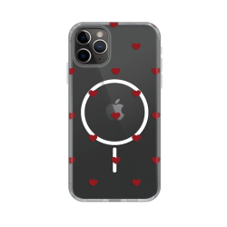 Futrola print Magsafe za iPhone 11 Pro Max 6.5 Red Hearts.