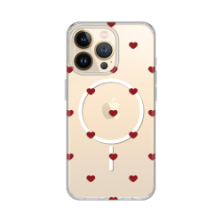 Futrola print Magsafe za iPhone 13 Pro Red Hearts.