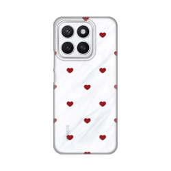 Silikonska futrola print za Huawei Honor X8c Red Hearts.