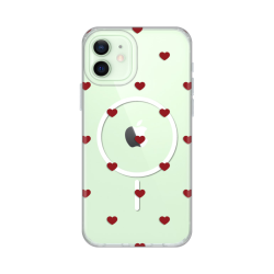 Futrola print Magsafe za iPhone 12/12 Pro 6.1 Red Hearts.