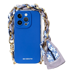Futrola CASE&ME sa maramom za Iphone 14 Pro Max 6.7 plava.