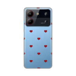 Silikonska futrola print za ZTE Blade A54 Red Hearts.