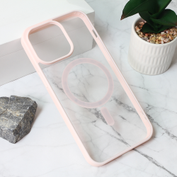 Futrola Magsafe Frame Color za iPhone 15 Pro Max 6.7 roze.